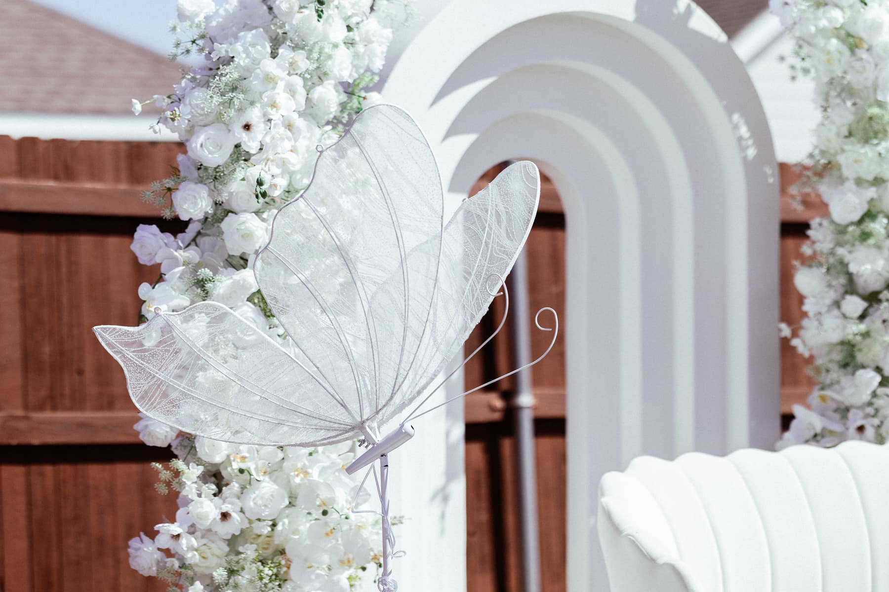 White butterfly decor (10)